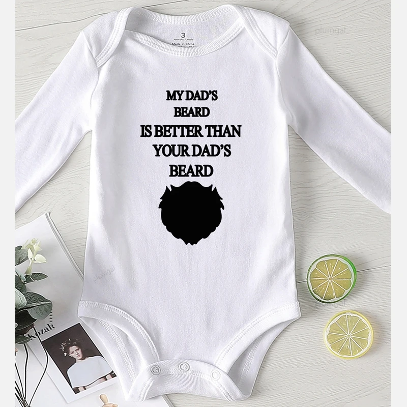 Одежда для новорожденных с забавным буквенным принтом Летняя одежда младенцев