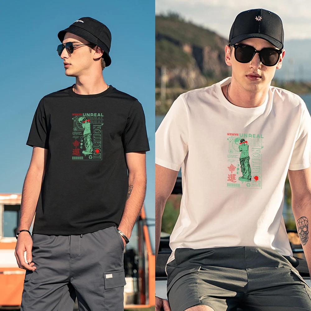 

tshirt printed t-shirt fashion men's prestigious women short-sleeved tops pure cotton t-shirts comfortable oversized t-shirts