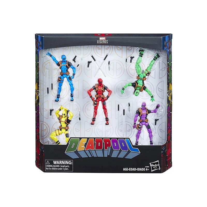 

10cm Hasbro Marvel Deadpool Boy Pvc Collection Model Toy Decoration