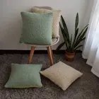 2 шт. меховой декоративные подушки покрытия на открытом воздухе мягкая диванных подушек Чехлы плюшевая подушка чехол для дивана кровати дома Декор в гостиную