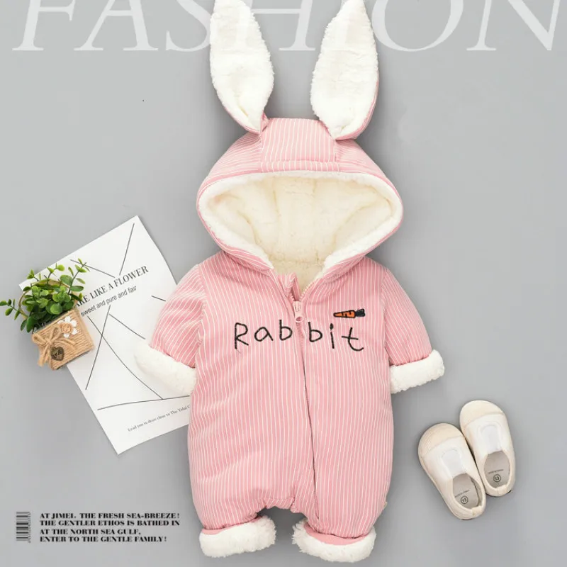 

Baby Jumpsuit 2020 New Russia Girl Costume Rompers Clothes Cold Winter Boy Garment Thicken Warm Comfortable Cotton Coat Jacket