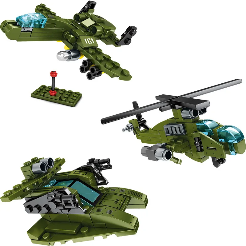 

Military Series 8-in-1 armored vehicle truck hovercraft assault vehicle DIY Model Building Blocks Bricks Toys Gifts