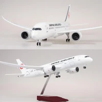 1130 scale 47cm airplane b787 dreamliner aircraft airlines model w light and wheels diecast plastic plane