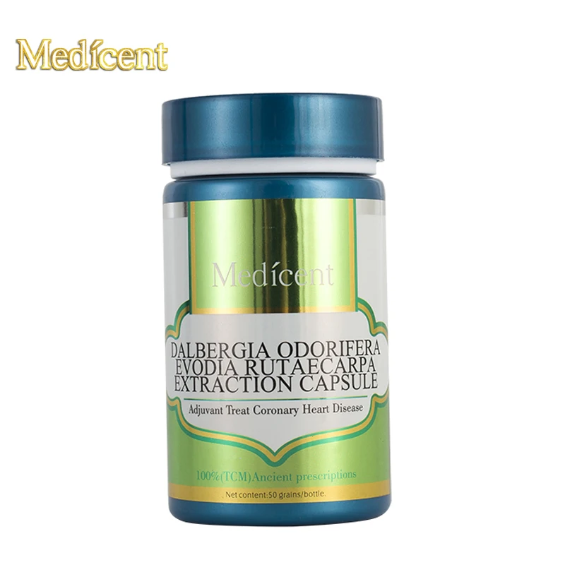 

Medicent Dalbergia Odorifera Evodia Rutaecarpa Extraction Capsule, Adjuvant Treat Coronary Heart Disease, Cure chest pain, 50pcs