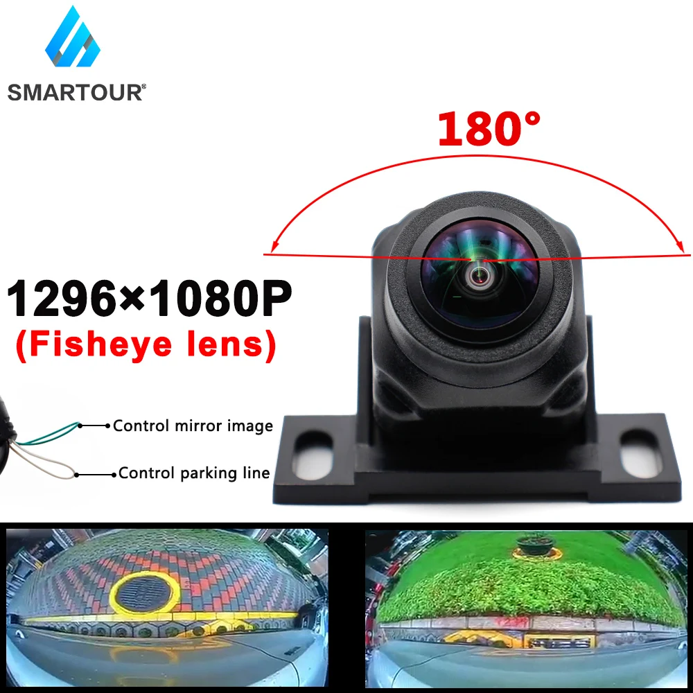 Smartour HD 180 градусов CCD объектив рыбий глаз Автомобильная обратная резервная камера