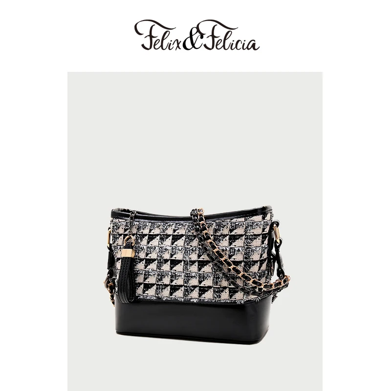 FELIX & FELICIA брендовые модные сумки через плечо для женщин Роскошная сумочка дамская