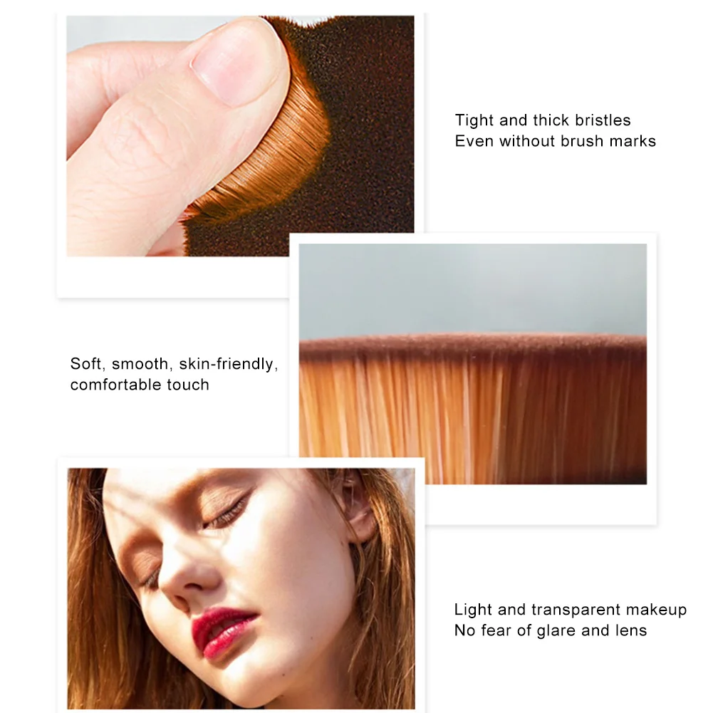 

Wholesale 6 Corners Powder Makeup Brushes Diamond Cosmetic Hexagonal No Trace Foundation Brush Make Up Brushes M3