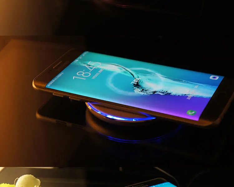 QI Беспроводное зарядное устройство для samsung S6 S7 S8 edge S9 S10 быстрая Беспроводная зарядка для iPhone 11/8/X/XS MAX зарядное устройство для телефона s