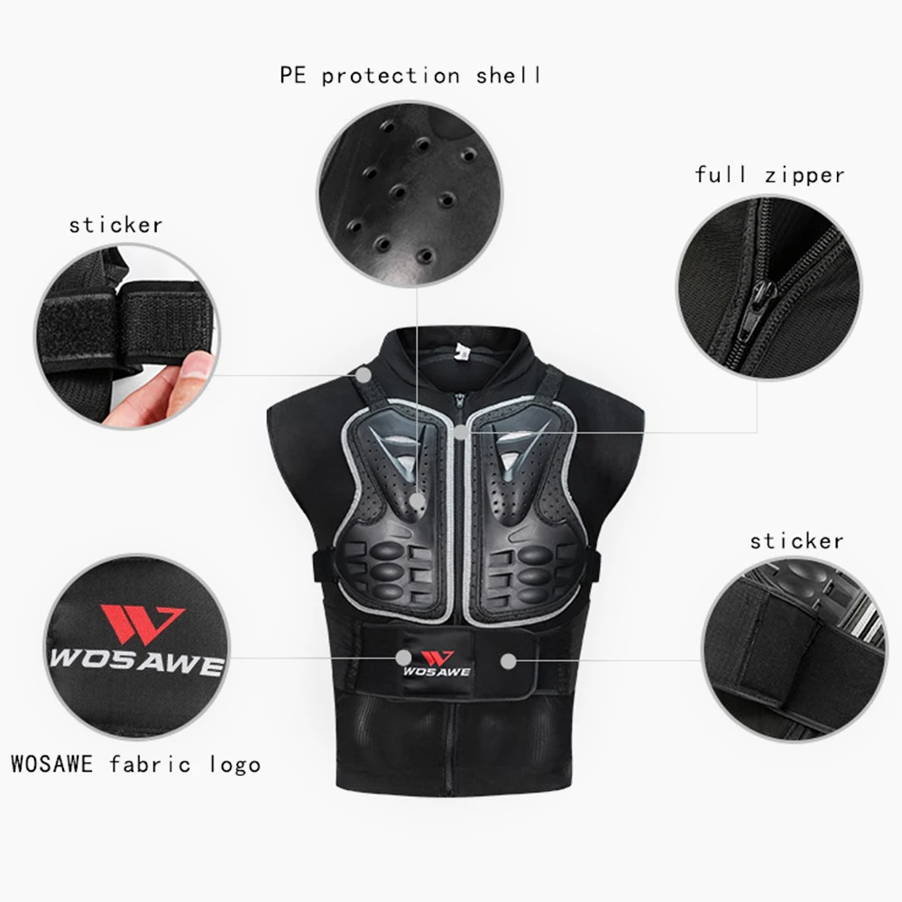 WOSAWE поддержка спины груди защита мотоцикл MTB скейтборд спорт на открытом воздухе
