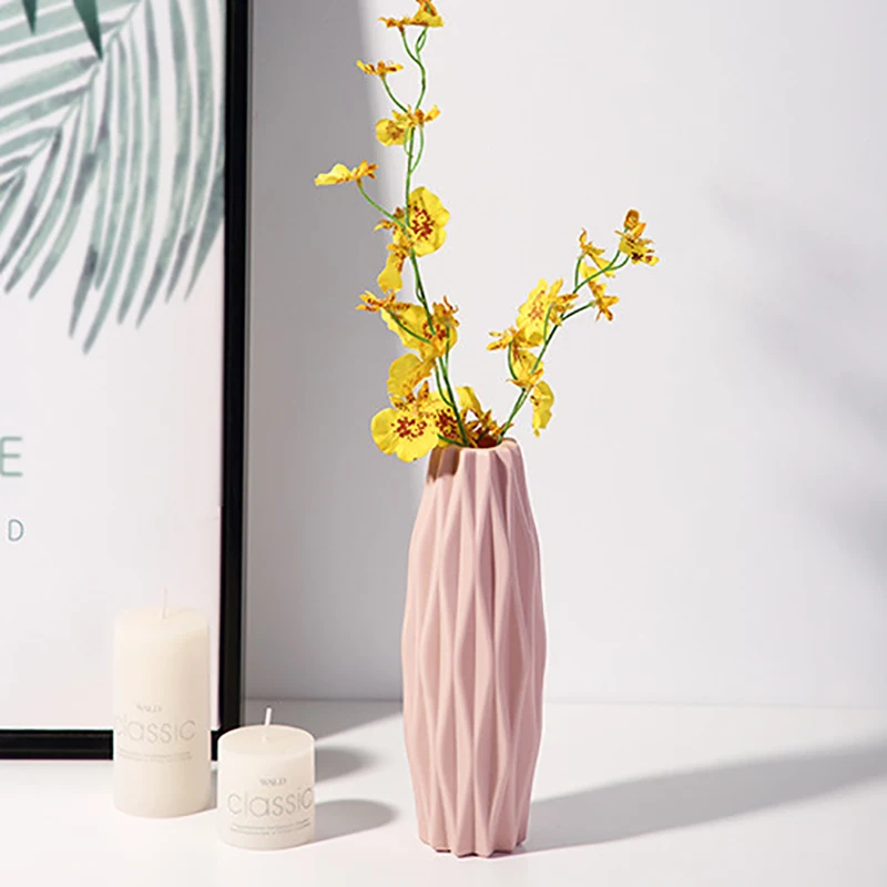 

Home Nordic Plastic Colorful Vase Living Room Modern Home Decoration Decoration Creative Simple Fresh Flower Arrangement Bottle