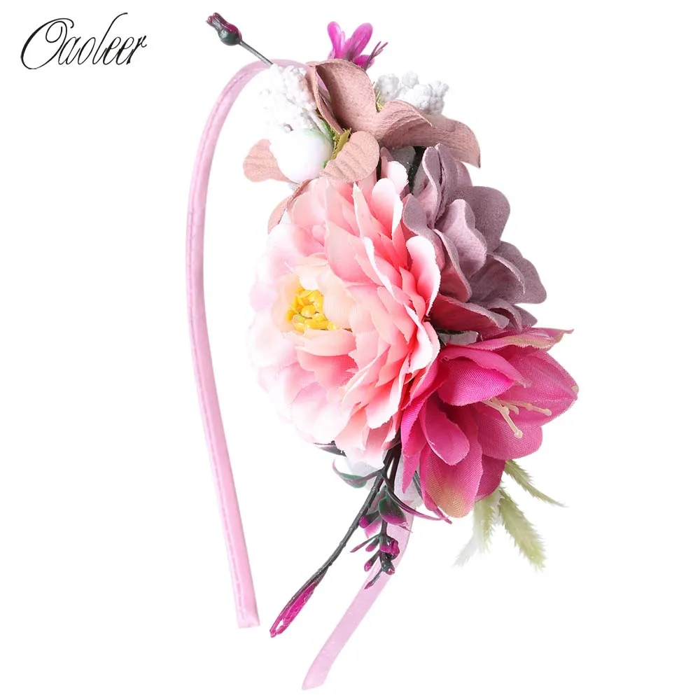 

NEW Flower Hair Accessories Hairband for Girls Women Flower Headbands Fashion Wedding Bridal Flower Girls Headwear