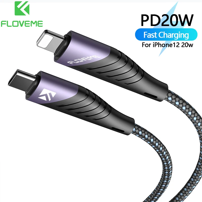 Кабель FLOVEME PD20W для iPhone 12 Pro, PD18W, универсальный, с разъемом lightning