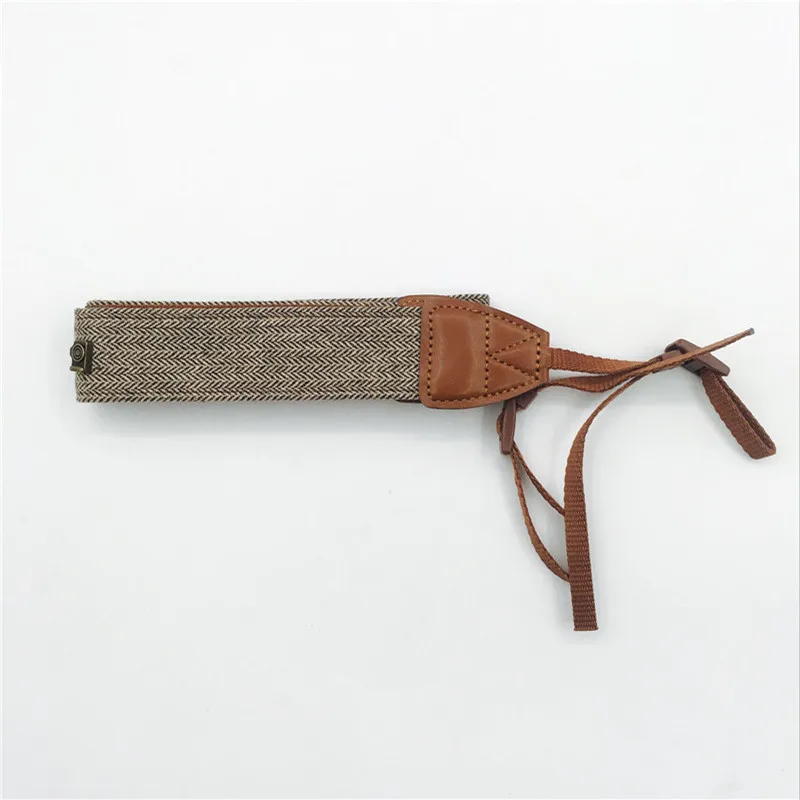 

High Quality Adjustable Cotton Leather Camera Strap Shoulder Neck Belt DSLR Cameras Strap For Sony Nikon Camera Accessories Part