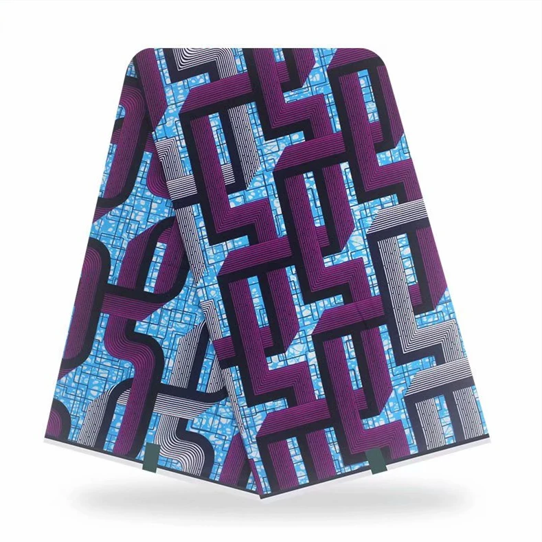 

African Real Wax Print Batik 6 Yards Ankara Wax Fabric Nigerian Ghana 100% Cotton Wax Pange Wax Ankara Fabric For Sewing VL-15