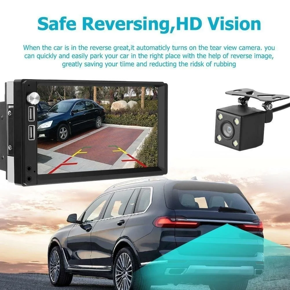 7 дюймовый автомобильный MP5 плеер с GPS Android 8 1 Full HD 1080P DVR WiFi G сенсор