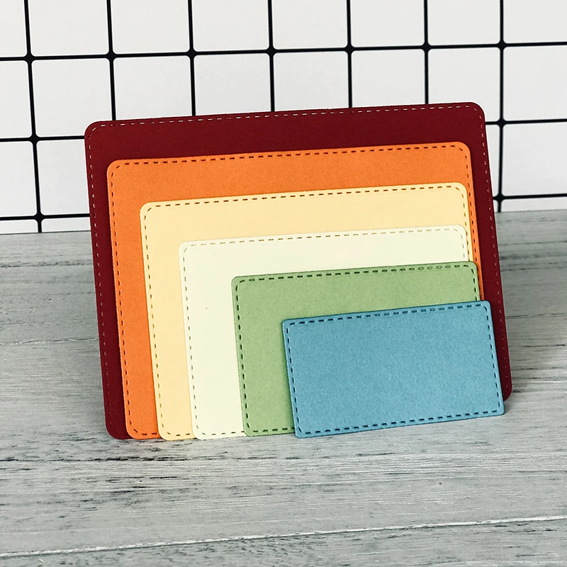 Top Expression Frames Metal Cutting Dies 2019 Stitched Round Rectangle Scrapbooking Craft Cut For DIY Paper Card Making | Дом и сад