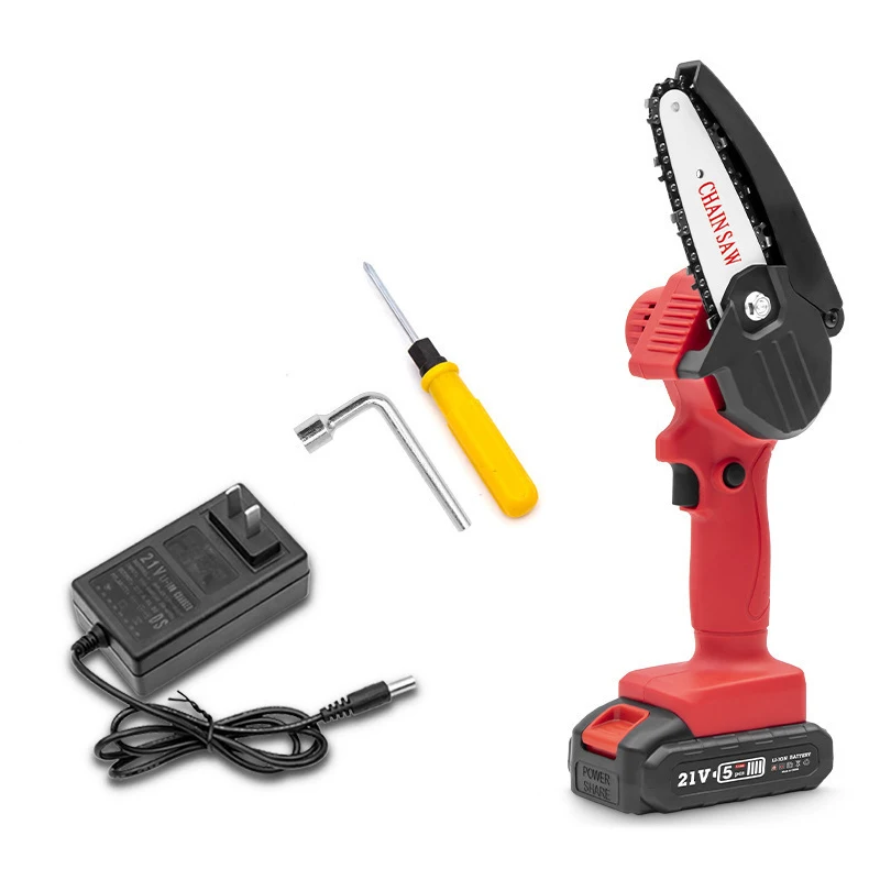 

One-handed Portable Electric Pruning Saw Cordless Mini Chainsaw With Lithium Battery Rechargeable Chain Saw Woodworking Tool