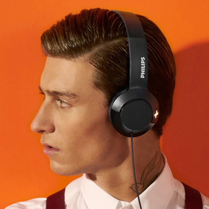 Оригинальные Проводные Наушники Philips SHL3075 с микрофоном головная повязка наушники