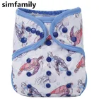 Simfamily 1 шт., одноразовые тканевые подгузники, водонепроницаемые, дышащие, многоразовые подгузники для малышей, подходят для детей 3-15 кг