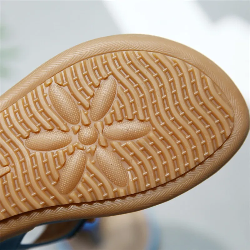 

Top.Damet Women Slippers Rhinestone Flat Fashion Bohemia Breathable Flip Flops Casual Beach Shoes Woman Plus Size Ladies
