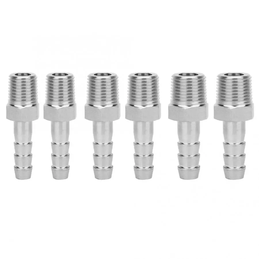 2 шт. 1/4 дюйма из нержавеющей стали BSPT разъем с наружной резьбой + шарнирное