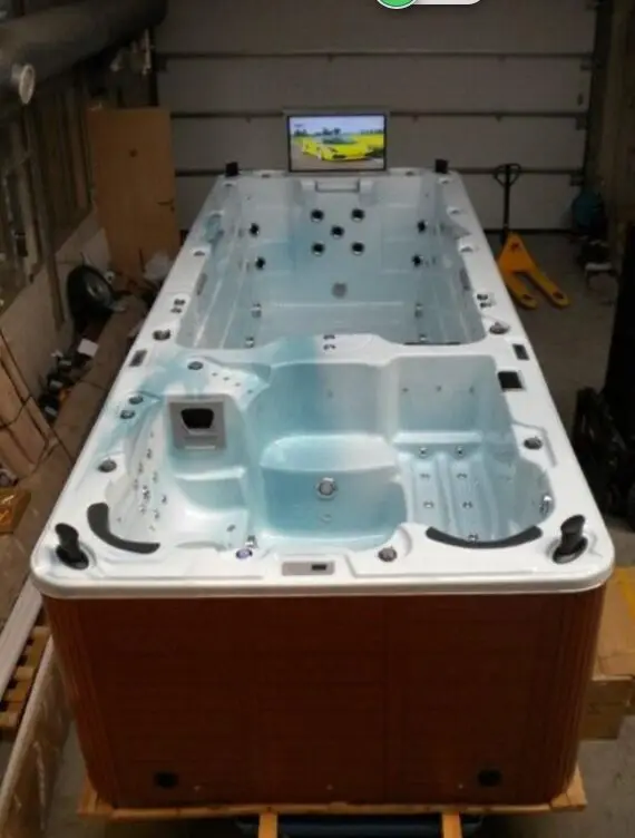 Большой бассейн спа ванна пара забавная Ванна многофункциональная акриловая