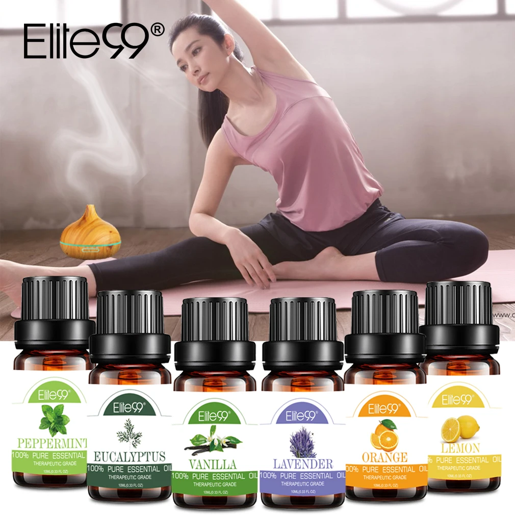Elite99 6 шт./компл. эфирные масла для ароматерапии диффузоры массажные
