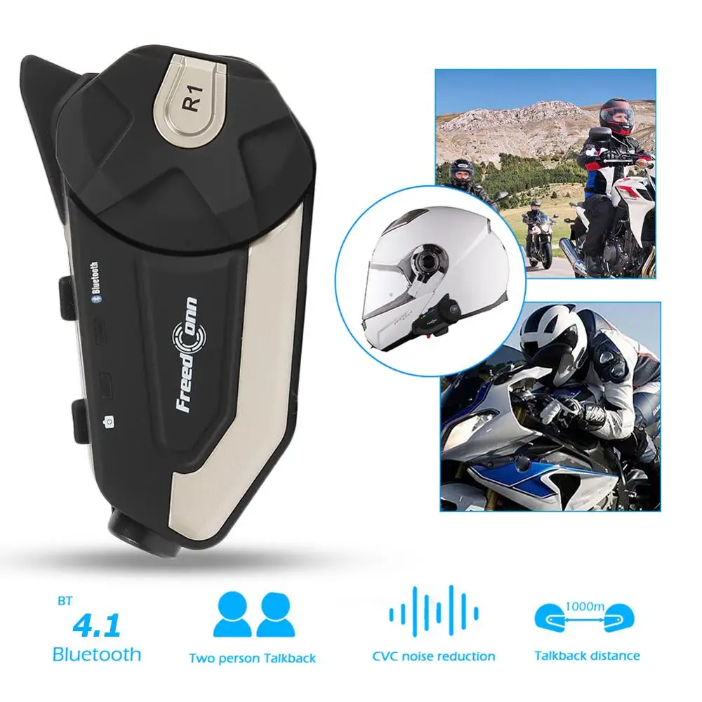 Камера R1 1080P HD для мотоцикла Wi-Fi Bluetooth 4 1 гарнитура шлема Интерком видеозахватом