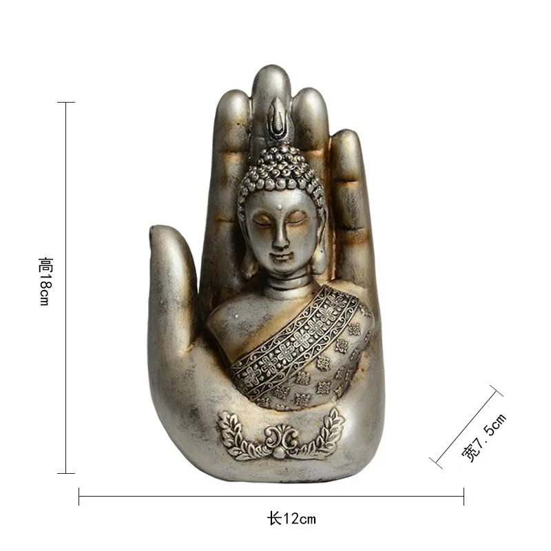 

Resin Hand Statue Buddha Bust Decoration Modern Sculpture Buddah Decor Buddha Hand Crafts Decorative Ornaments
