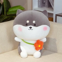 cute shiba inu doll kawaii plush toy soft anime cartoon stuffed animal pillow christmas gift for children holiday decoration