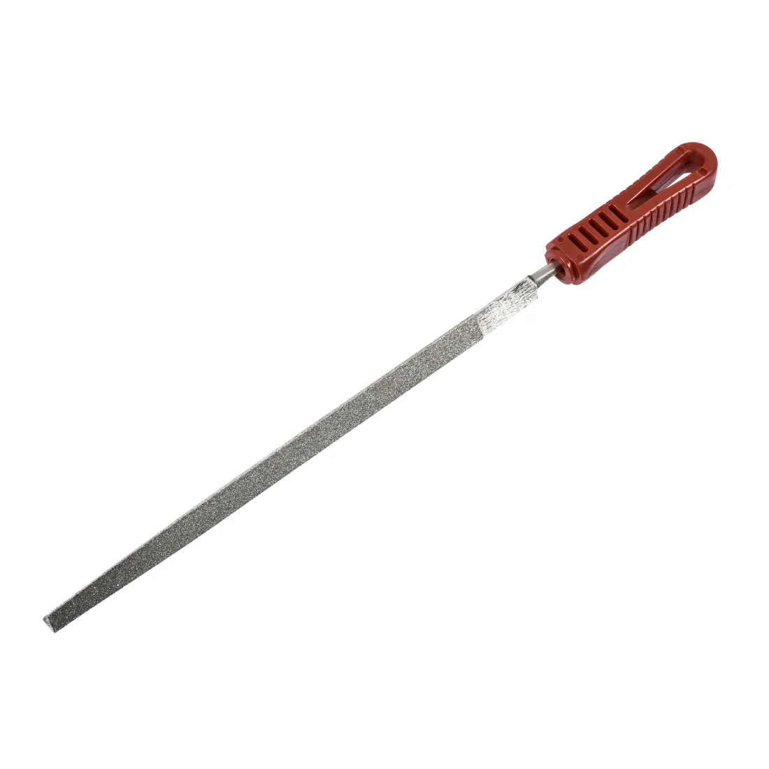 

uxcell Diamond File 10 Inch Triangle File Diamond Coated Plastic Handle Hand Tool for Grinding Polishing