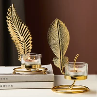 modern golden candle holders nordic style light luxury metal candle holders cute for table portavelas home decoration