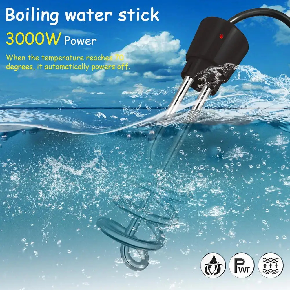 

Immersion Water Heater Spiral Portable Electric Water Warmer