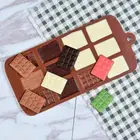 Силиконовая форма для шоколада, 12 формочек, для мастики, вафель, сделай сам, форма для сладостей, инструменты для украшения торта, кухонные аксессуары для выпечки