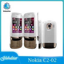 Nokia C2-02 Refurbished  Original  mobile phones Unlocked C2-02 Unlocked Nokia C2-02 single sim card 1year warranty refurbished