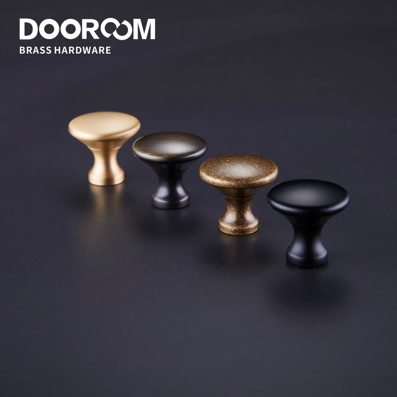 Латунные мебельные ручки Dooroom простой американский гардероб комод шкаф дверь