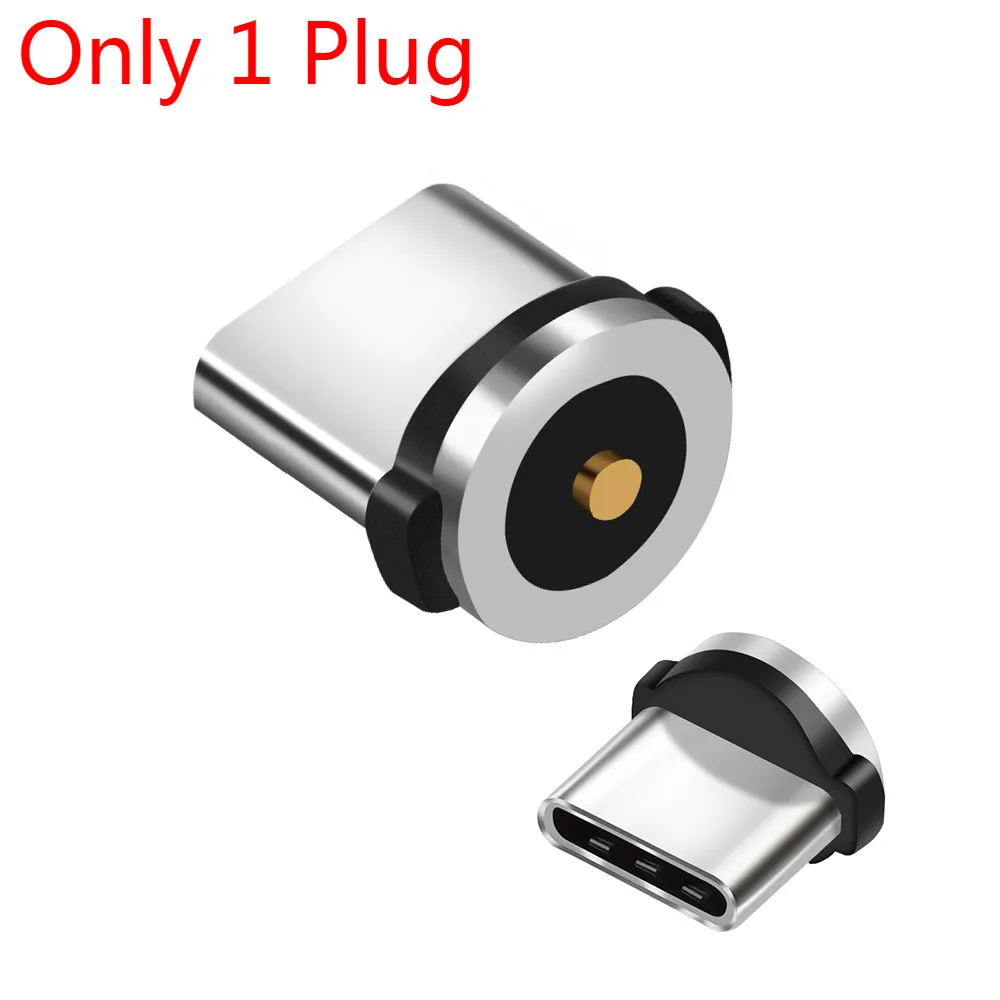 Круглый Магнитный кабель для подключения к сети Тип C Micro USB C 8 pin Вилки Быстрая Зарядка адаптер телефонный кабель Microusb Тип-C магнит Зарядное устройство штепсельной вилки - Тип штекера: Type C Plug