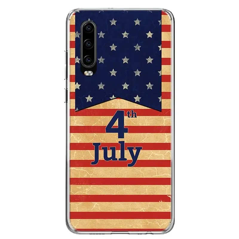

America USA Flag Phone Case For Huawei Honor 10 9 Lite 8A 8X 8S 7A 7X 9X 20 10i Y5 Y6 Y7 Y9 V20 V30 Pro Cover Coque Capa