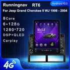 Runningnav для Jeep Grand Cherokee II WJ 1998-2004, автомобильное радио под управлением Android, мультимедийный видеоплеер, навигация GPS