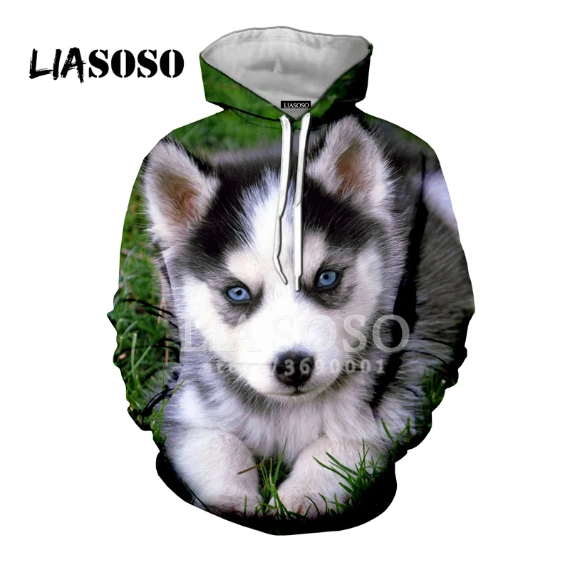 23 LIASOSO,, забавные, милые, сибирские собаки хаски, животные, повседневные, 3D принт, для женщин и мужчин, толстовки с капюшоном, толстовки, хип-хоп, Харадзюку, X0065 - Цвет: 23