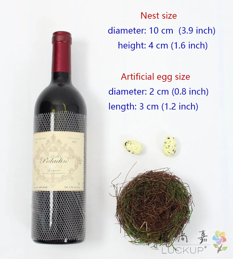 Натуральная сухая трава искусственная пластиковая яйца украшение для стола