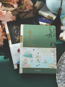 Великолепный Молодежный блокнот в древнем стиле в китайском стиле, винтажный блокнот в твердом переплете, блокнот формата А5 с чистыми внутренними страницами, блокнот 1 шт.