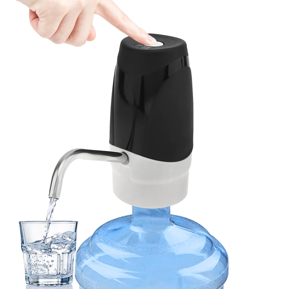 Black-4 ZILU дозатор воды для дома, usb зарядка автоматический Электрический водяной насос Портативный питьевой бутылки Посуда для напитков переключатель инструменты - Цвет: Black-4