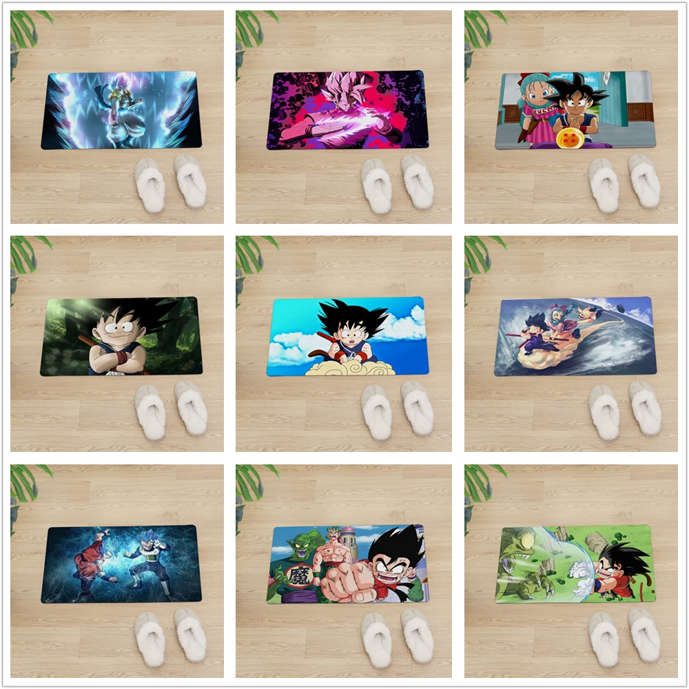 Dragon Ball Z входная дверь коврик кухонный коврик для напольные коврики нескользящий коврик для дома ПВХ мягкая кожа салон ковры водонепроницаемый ковер