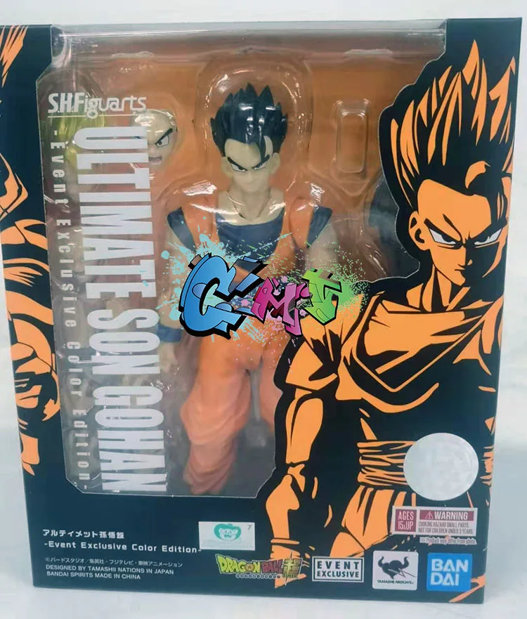 CMT Bandai Dragon Ball Z DBZ SHF Son Goku Boys Золотой Морозильный сон Гохан события эксклюзивный цвет издание аниме ПВХ игрушки - Цвет: Son Gohan