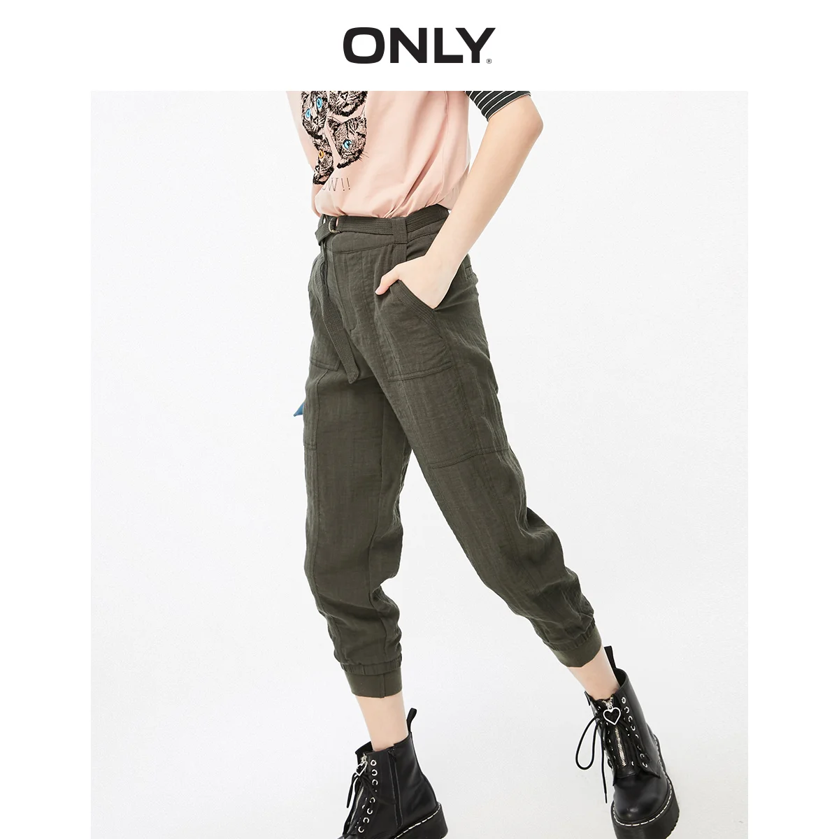 Только в том случае Для женщин с высокой посадкой штаны Повседневный |