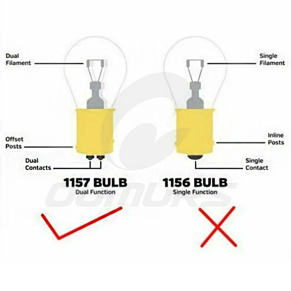 

OUMURS Motorcycle 1157 LED Turn Signals Light Running Lamp Insert Smoke Lens Fit for Harley Street Road Glide Softail Dyna 12-17