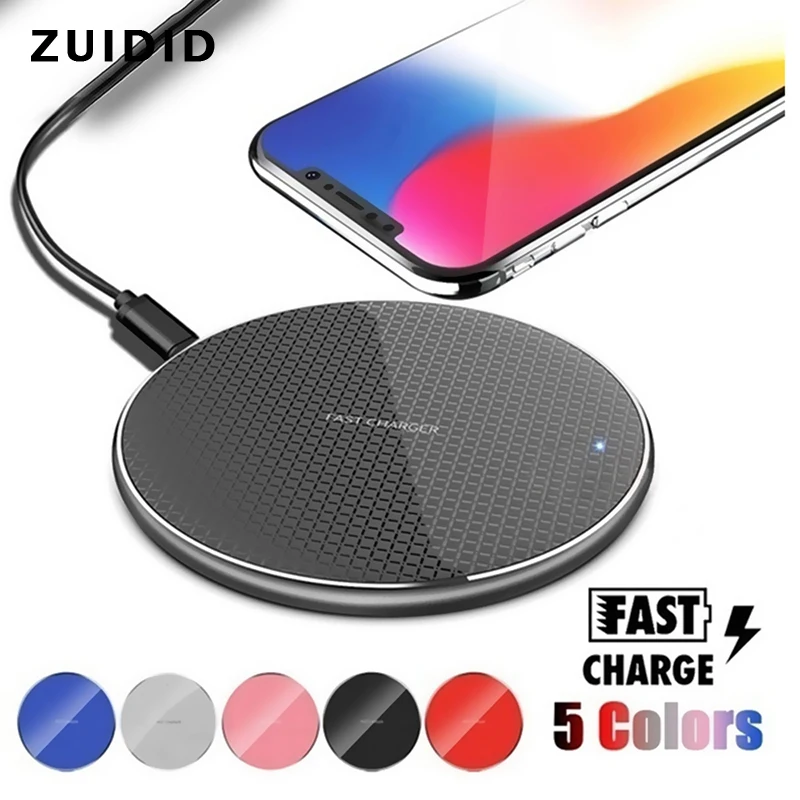 

10W Fast Wireless Charger For Samsung Galaxy S10 S9 S8 Note 9 USB Qi Charging Pad for iPhone 12 11 Pro XS Max XR X 8 7 Plus 6 6s
