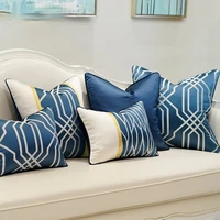 cushion light luxury blue modern european new chinese sofa pillow cushion living room home pillow covers decorative