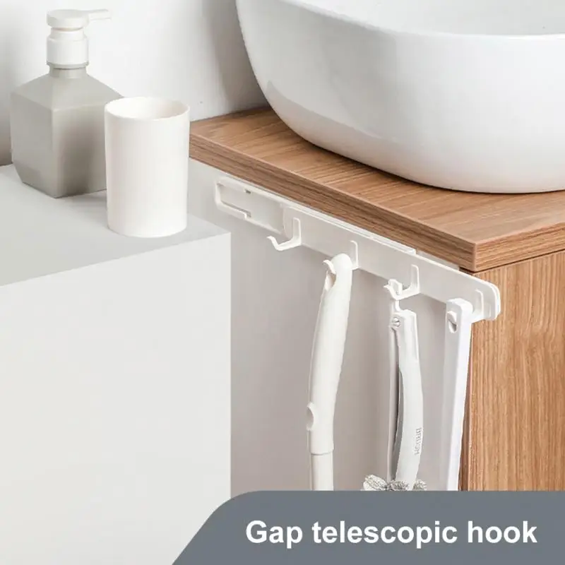 

Creative Punch-free Four Hook Hooks Bathroom Kitchen Rack Wall Door Rear Hook Coat Racks Multi-function Storage Rack